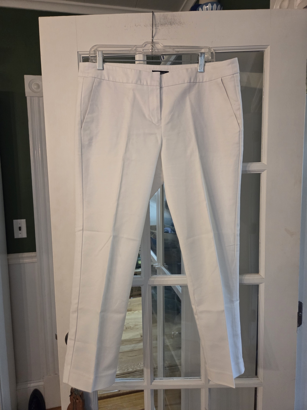 Jones & Co. White Cropped Ankle Pants - Classic Tailored Fit - Size 12